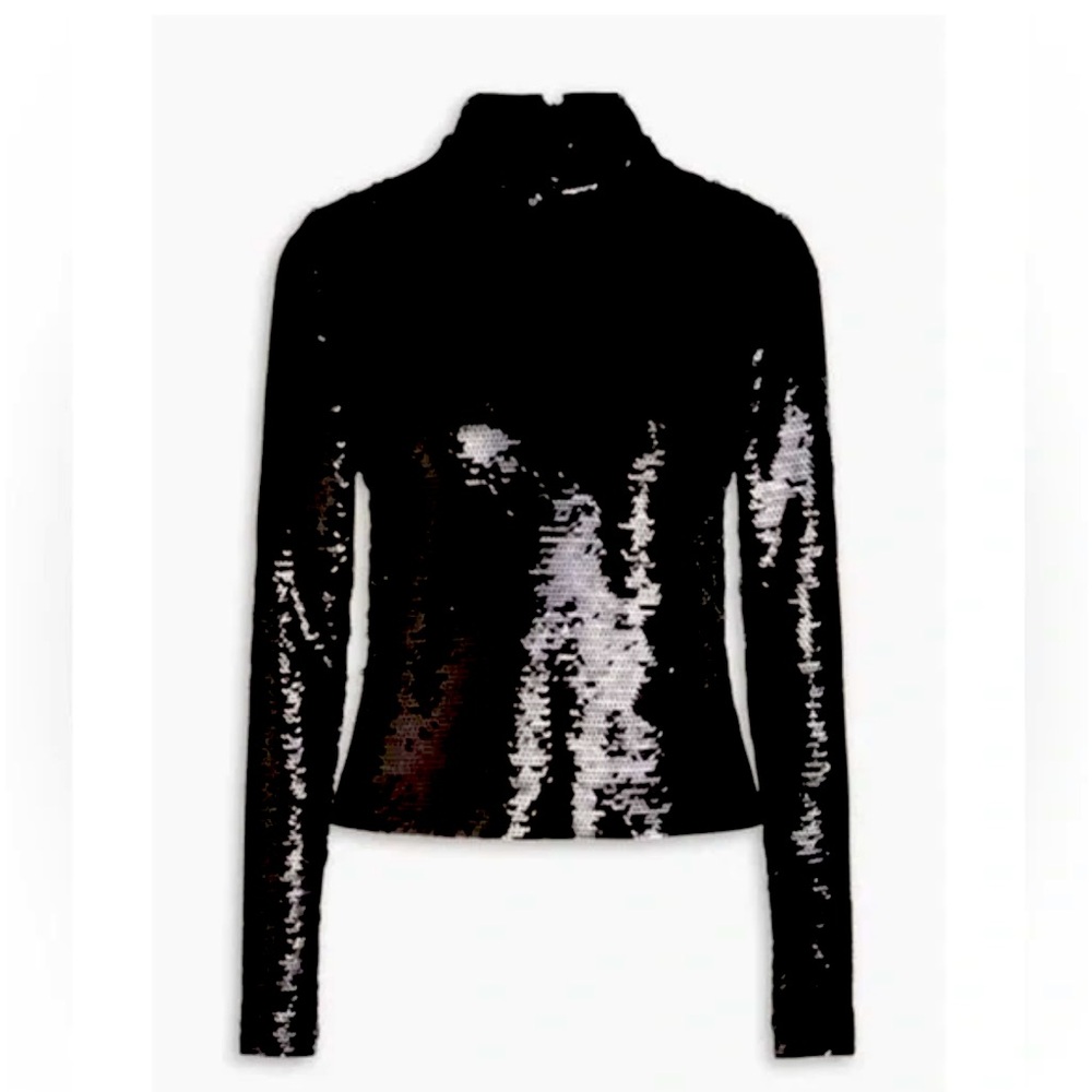 NWT Mock Sequin Turtleneck